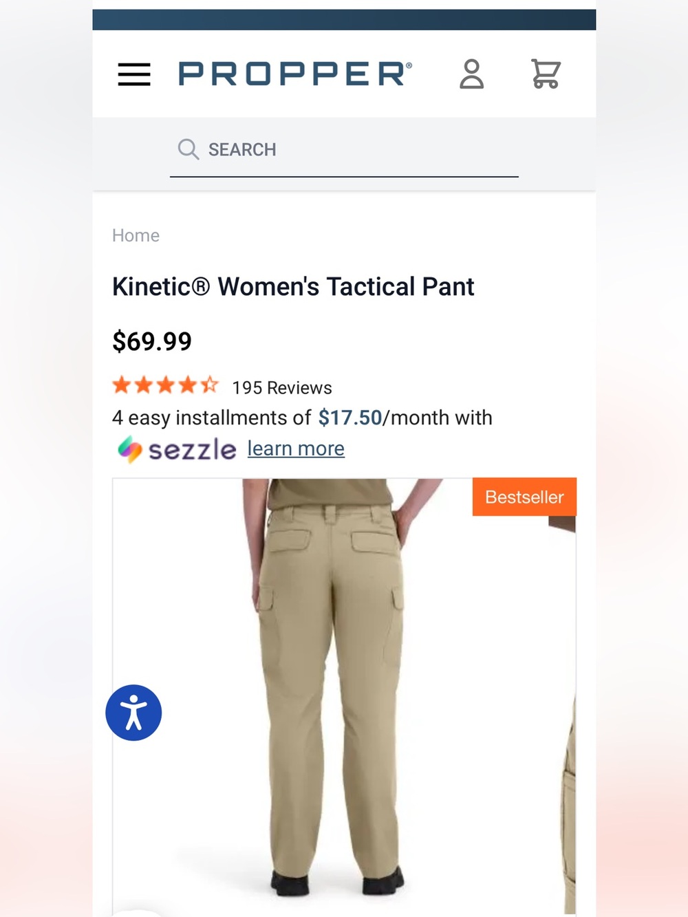 Propper NWT Tactical Khaki Pants Soil Stain Resistant Utility Cargo Teflon Pants - Picture 2 of 15